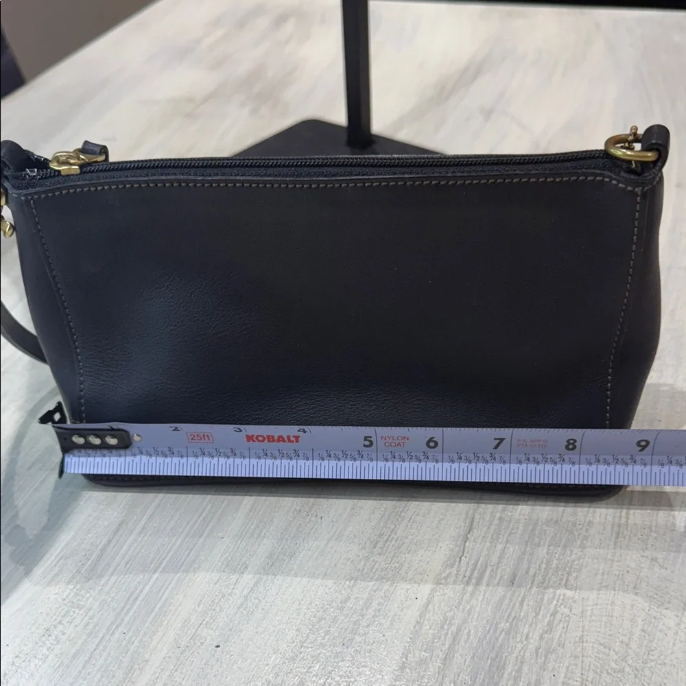 Vintage Coach SoHo Large Black Leather Wristlet Clutch- EUC